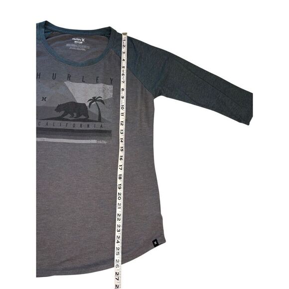 Hurley 3/4 sleeve graphic T - gray - L - Picture 7 of 7